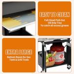 Evedy 4-Burner Stainless Steel Gas Grill with Cover