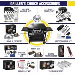 Gas Griddle with Hinged Hood and Wind Guards
