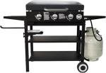 Gas Griddle with Hinged Hood and Wind Guards