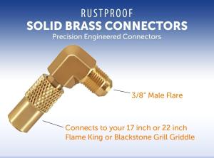 6FT Propane Hose with Elbow Adapter for Griddles