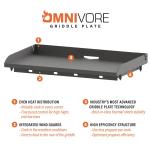 28" 2-Burner Propane Griddle with Hard Cover