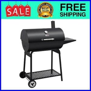 Royal Gourmet 30" Charcoal Grill with Side Table