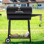 Royal Gourmet 30" Barrel Charcoal Grill with Side Table