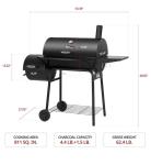 Royal Gourmet 30" Wood Charcoal Grill & Smoker