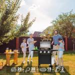 Brand-Man 3-Burner Propane Gas Grill with Thermometer