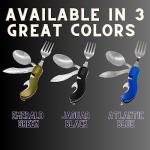 Stainless Steel Camping Cutlery and Utensil Set