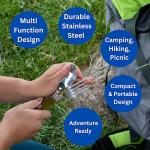 Stainless Steel Camping Cutlery and Utensil Set