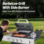 Zolyndo 3-Burner Stainless Steel Propane Grill
