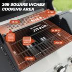 Zolyndo 3-Burner Stainless Steel Propane Grill