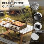 Leadzm 2-Burner Portable Propane Griddle Grill