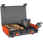 14” Black Propane Griddle with Side Burner