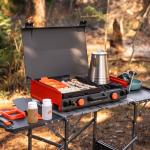 14” Black Propane Griddle with Side Burner