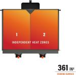 Heavy-Duty Tabletop Griddle for Camping & Tailgating