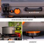 14” Black Propane Griddle with Side Burner