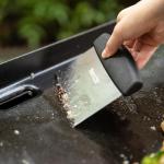 Royal Gourmet Large Metal Spatula Set, Silver/Black