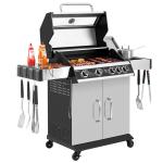 Royal Gourmet 4-Burner Gas Grill with Side Burner
