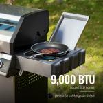 Royal Gourmet 4-Burner Gas Grill with Side Burner