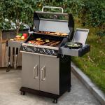 Royal Gourmet 4-Burner Gas Grill with Side Burner