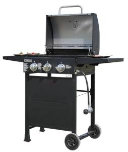 3-Burner Propane Grill with Foldable Shelves