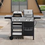 FULOL 4-Burner Propane Grill and Griddle Combo