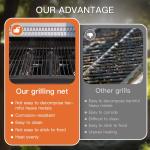3-Burner Propane Grill with Foldable Shelves