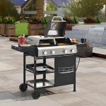 FULOL 4-Burner Propane Grill and Griddle Combo