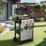 3-Burner Propane BBQ Grill with Foldable Side Table