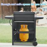 4-Burner Propane BBQ Grill with Side Shelves