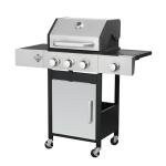 3-Burner Propane Gas BBQ Grill with Side Burner