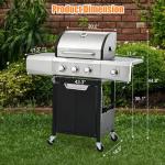 3-Burner Propane Gas BBQ Grill with Side Burner