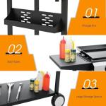 ADREAK 2-Burner Portable Stainless Steel Gas Griddle