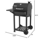 Nexgrill 22" Charcoal Grill with Side Shelf