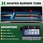 Portable 18-Inch Gas Grill with Hood