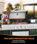 Joy Pebble 4 Burner Propane Gas Grill