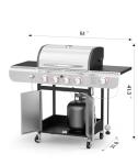 Joy Pebble 4 Burner Propane Gas Grill
