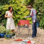 CLEEMAN Portable 2-Burner Gas Grill, Red