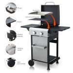 COTBC 2-Burner Propane BBQ Grill with Plancha