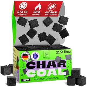 Coconut Charcoal Cubes - XL 72 Count Pack
