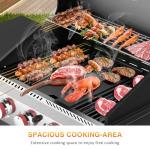 BINMIT 4-Burner Gas Grill with Side Burner