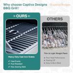Captiva Designs Propane and Charcoal Grill Combo