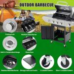 3-Burner Propane Barbecue Grill with Side Burner