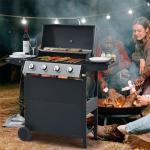 Stainless Steel 4-Burner Propane Gas Grill