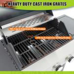 3-Burner Propane Barbecue Grill with Side Burner