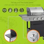 3-Burner Propane Barbecue Grill with Side Burner