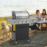 3-Burner Propane Barbecue Grill with Side Burner