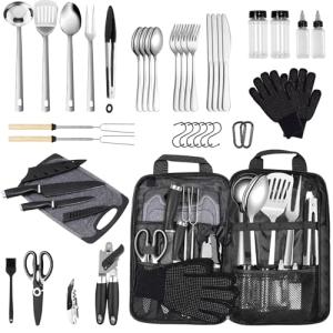 Logcow Outdoor Cooking Utensil Set for Grilling