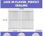17.5 Inch Stainless Steel Grill Grate Set