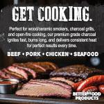 100% Natural Hardwood Lump Charcoal for Grilling