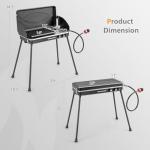 Giantex Portable 20,000 BTU Propane Camping Grill