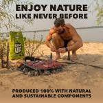 Eco-Friendly Rice Husk Charcoal Briquettes - 8.8 Lbs